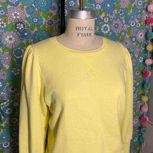 #NWOT# WYSE London Adele Sweatshirt in Lemon Yellow Size:1 - Picture 1 of 12